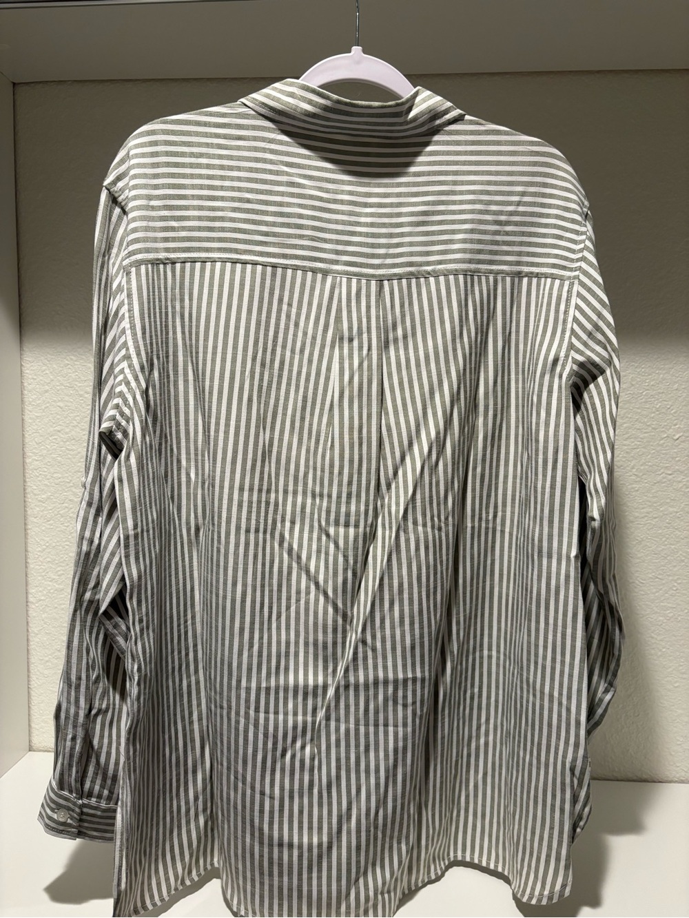 Max Studio Striped Button-Up Shirt - Picture 6 of 7